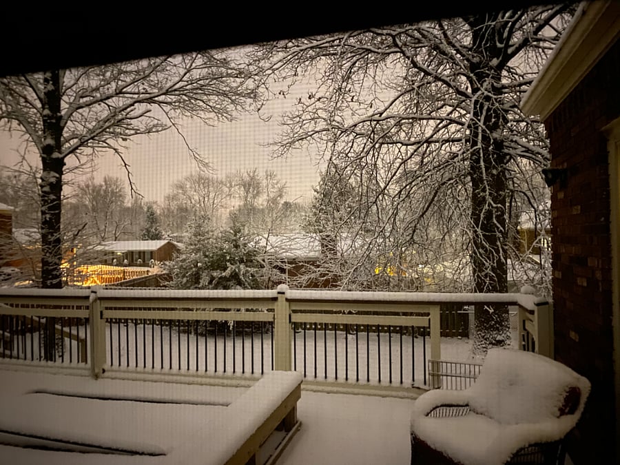 Winter view from Deck