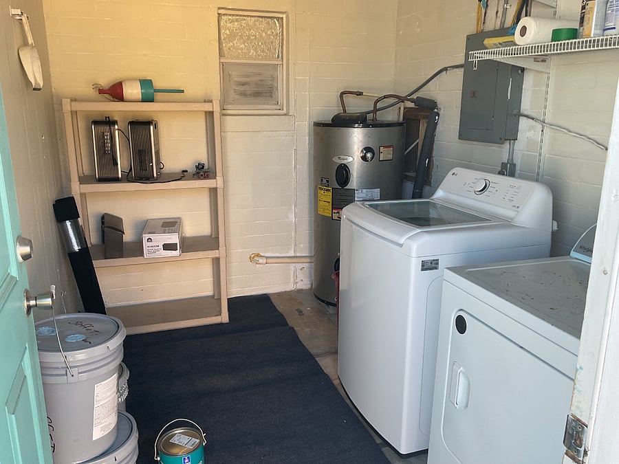 Shared Laundry room with separate entrance.