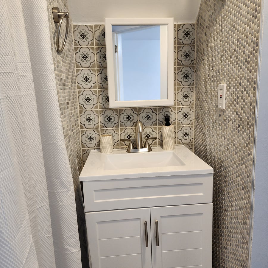 Newly remodeled bathroom