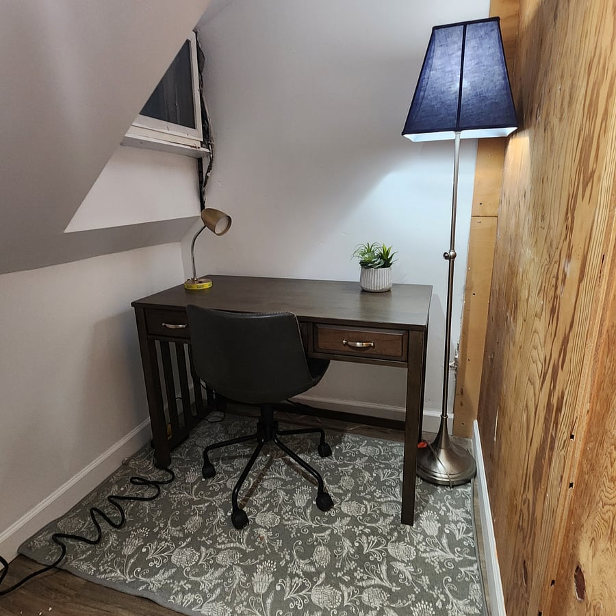 Office space off the bedroom where you can work quietly with a nice window for natural light.