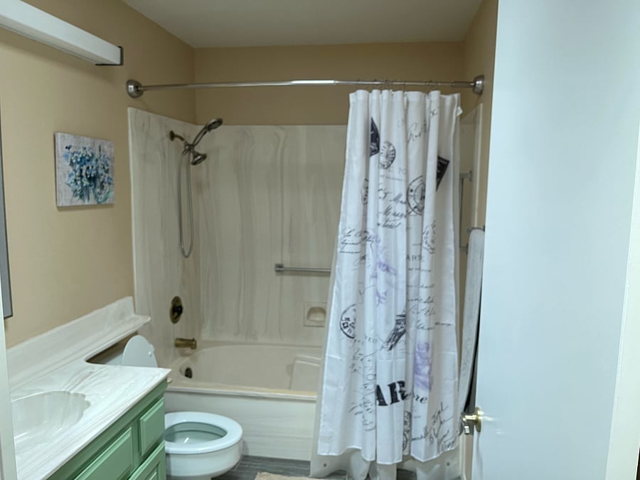 Hallway full bathroom next to Queen Guest bathroom