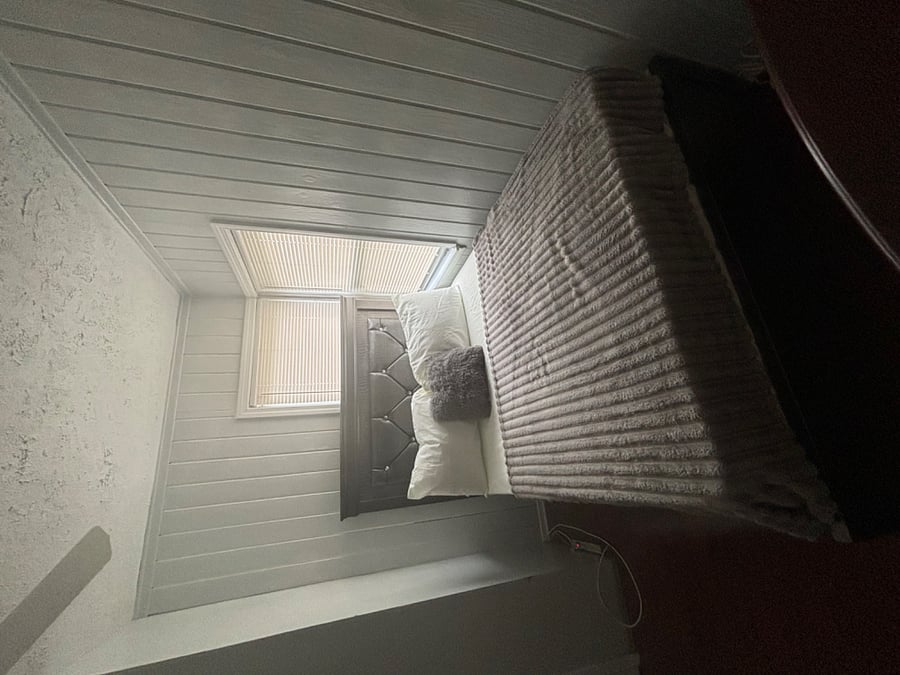 Full size bed with closet and dresser draw(s) and mirror ****BedRoom #1****