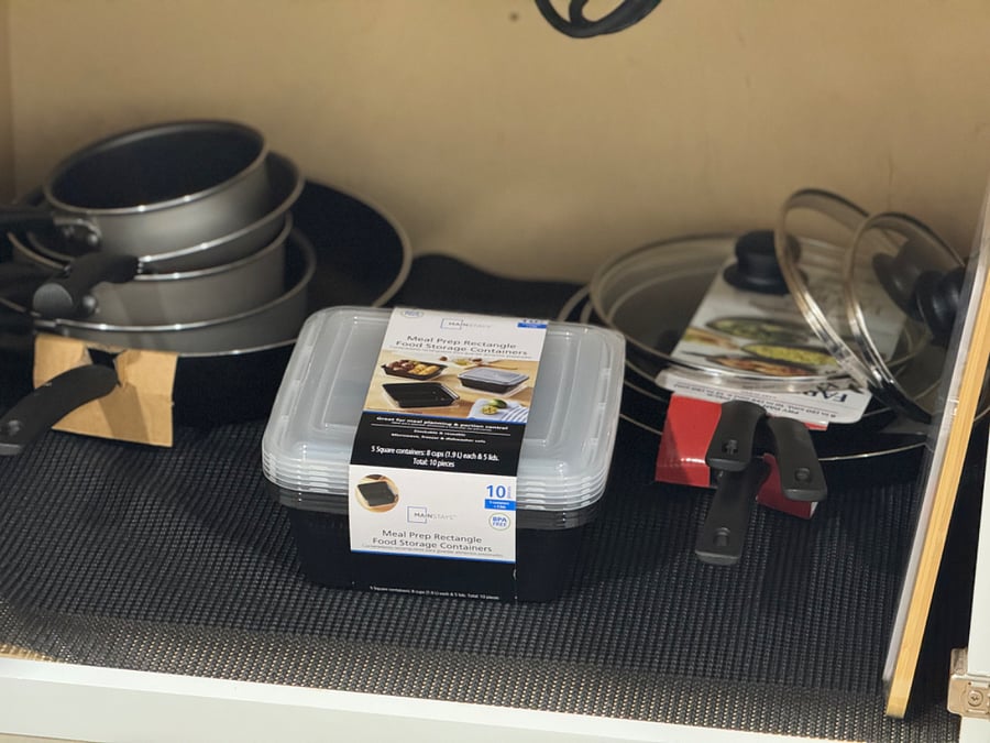 Pots, Pans, Cups, Plates, Silverware, and Kitchen Cleaning products included.