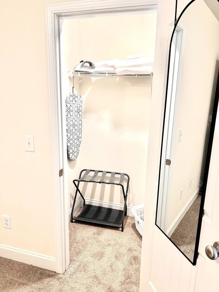 Queen walk-in closet