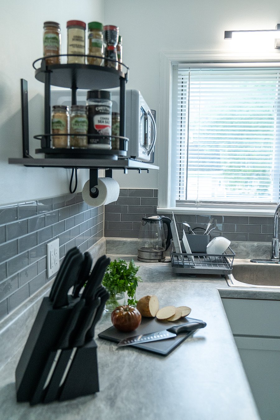 Kitchen - Spice Rack & Microwave