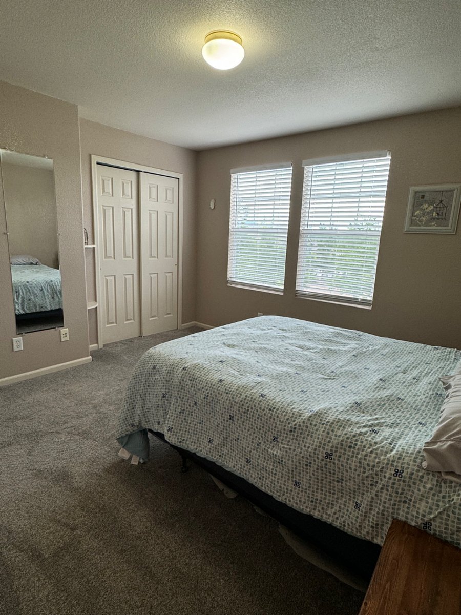 Second bedroom with closet