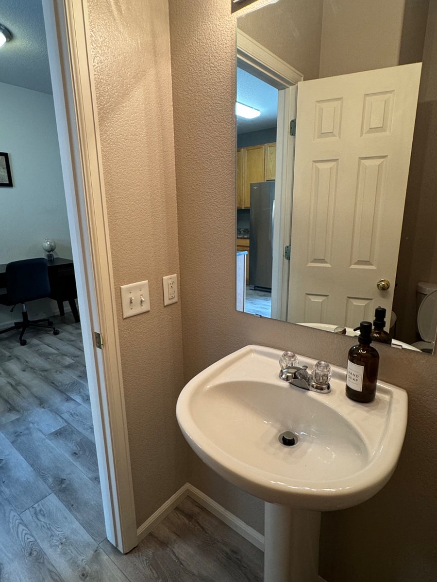 1/2 bath on first level