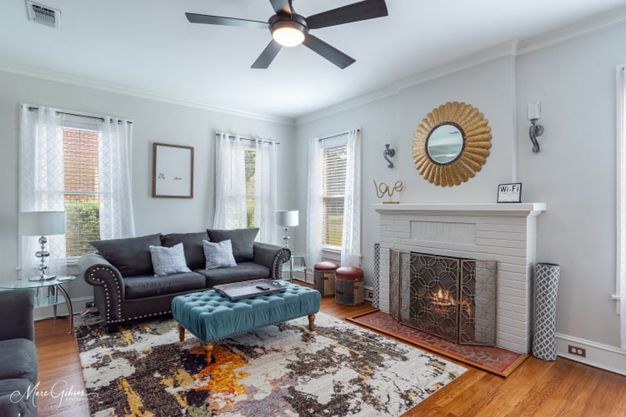 Living Room comes with sofa and love seat.