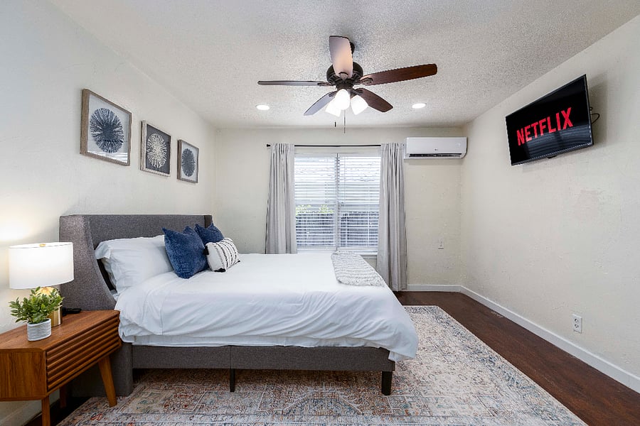 Air-conditioned bedroom