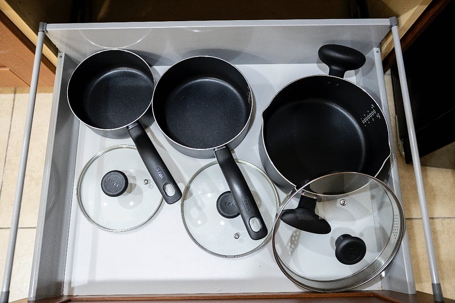 Pots and pans available