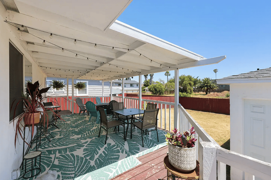 Back Deck & Yard