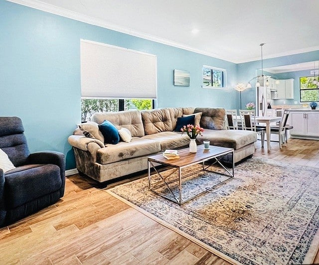 Open floor plan living room, dining room & kitchen