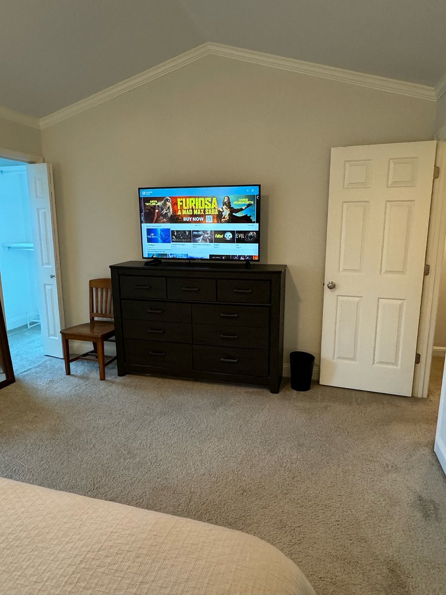 Bedroom 1 chest and TV