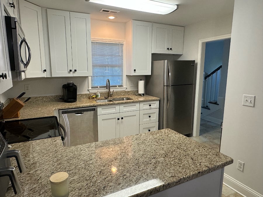 Kitchen from dining area