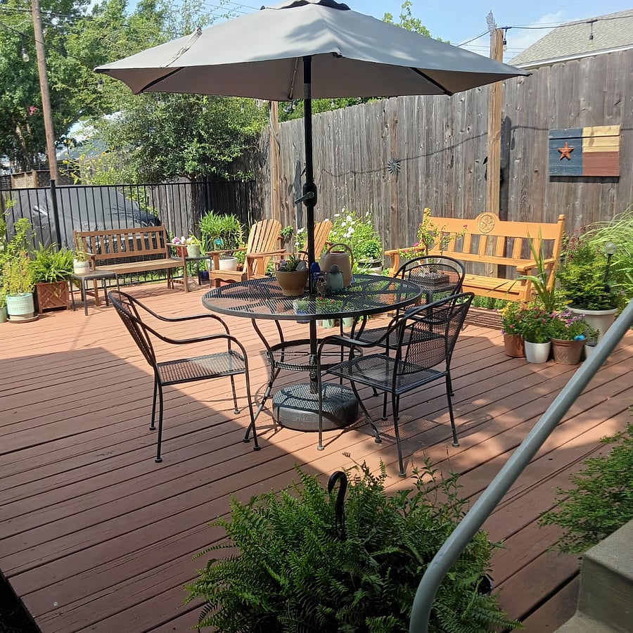 Enjoy the back deck.