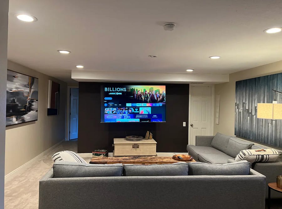 Your living room with smart TV