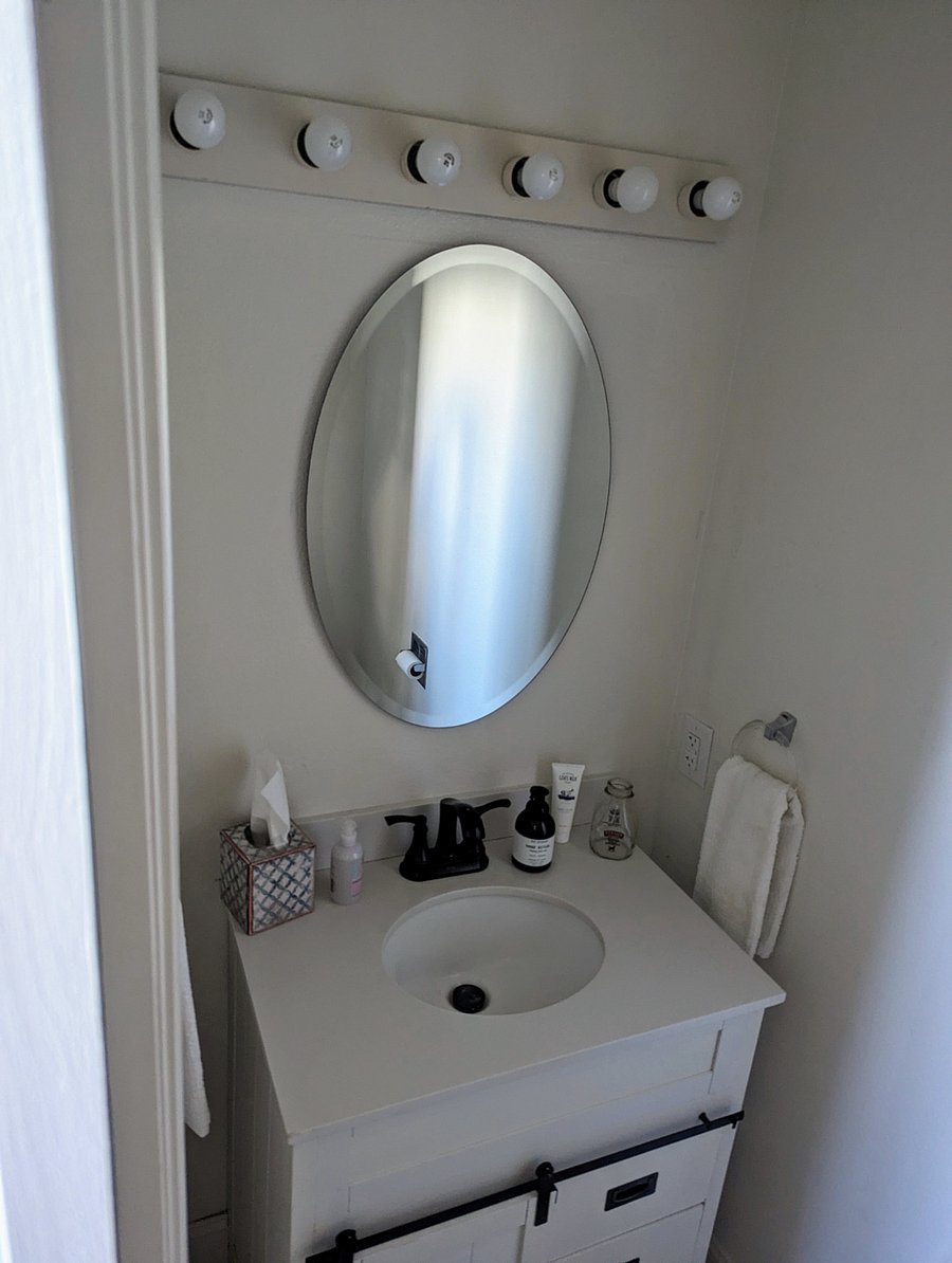 Shared half-bath