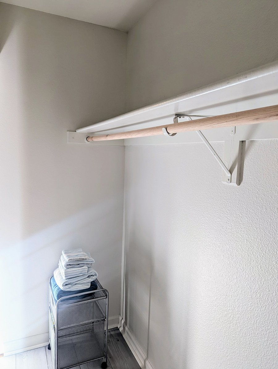Large closet in private bedroom