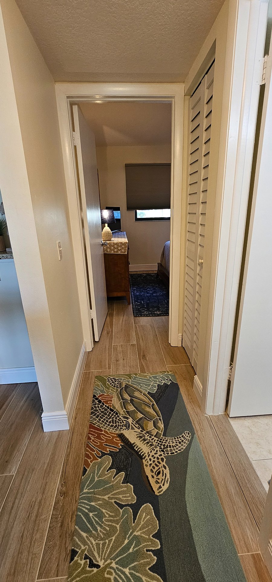View of the guest bedroom entrance from the utility room