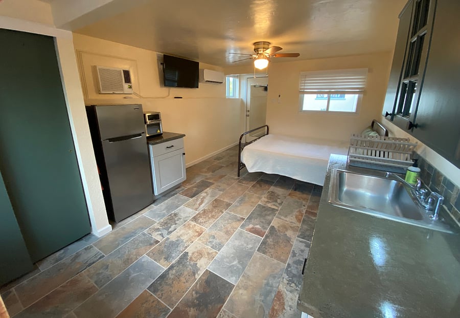 Main studio kitchenette