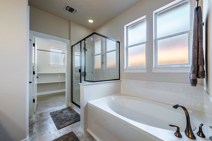 Primary Bathroom #3 Dual Vanity Tub and Shower