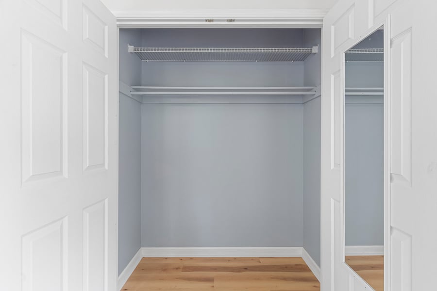 Double door closets in both bedrooms.