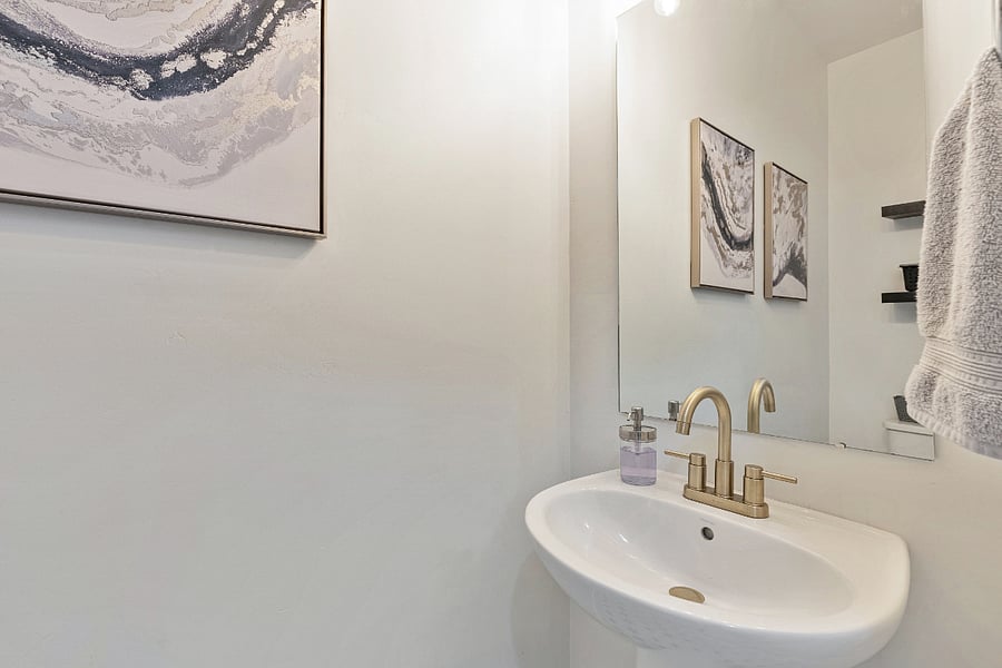 Powder Room on the main floor. 