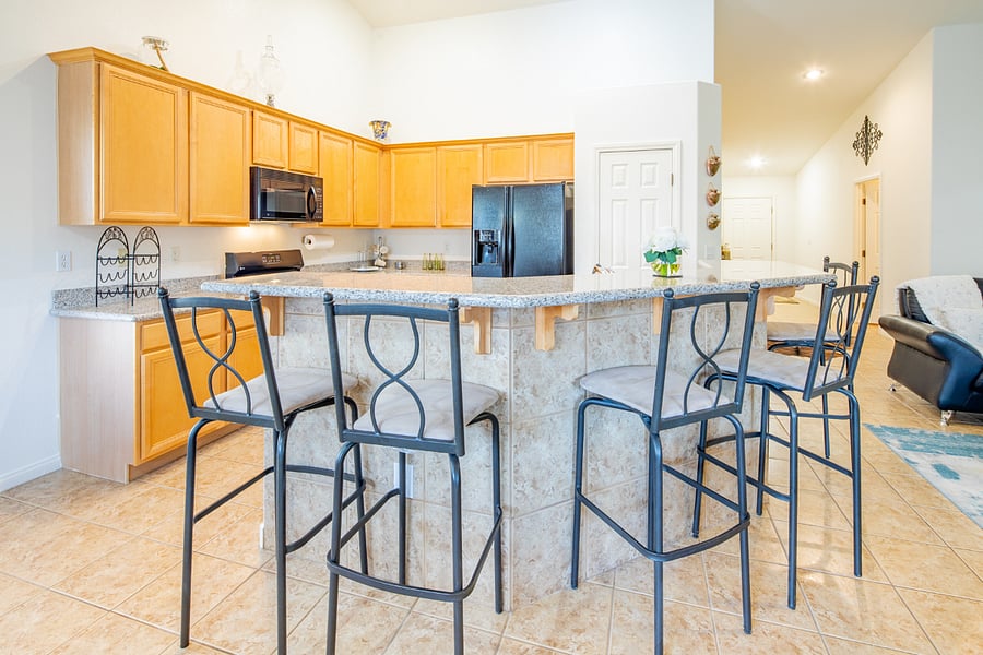 Large kitchen open concept 