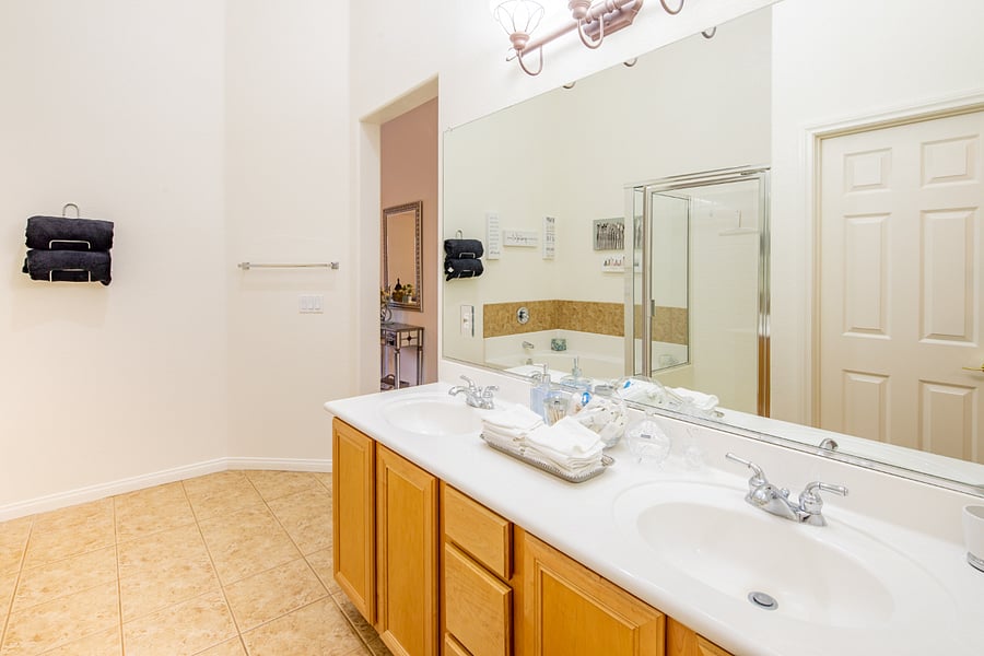 Primary Bathroom with double sink