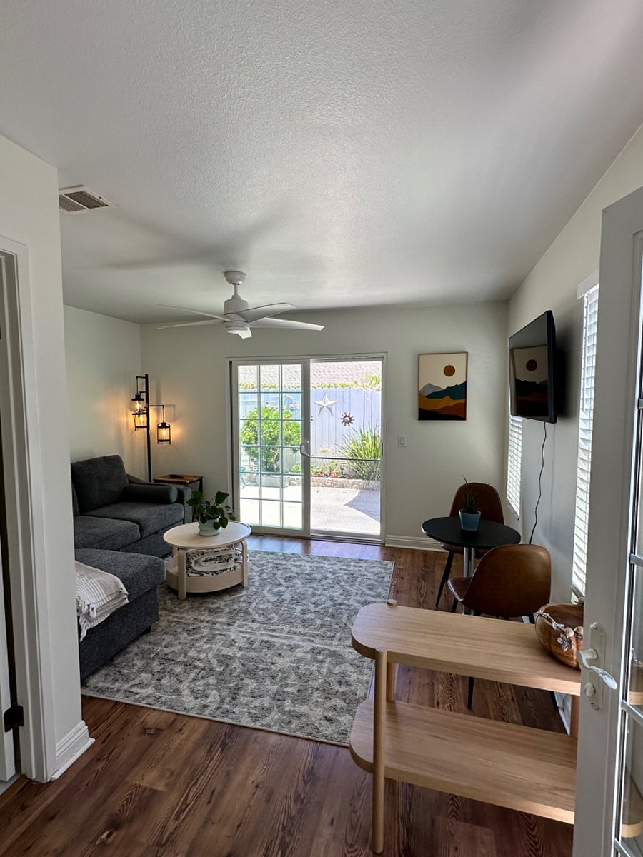 Breakfast nook and TV
