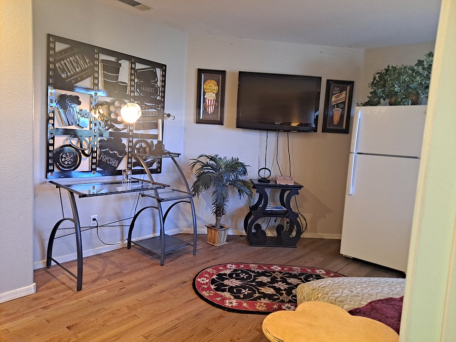 Your desk area.