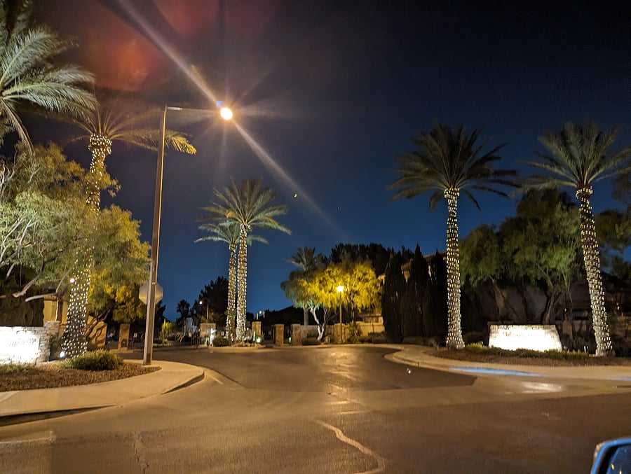 The gate into our little neighborhood.