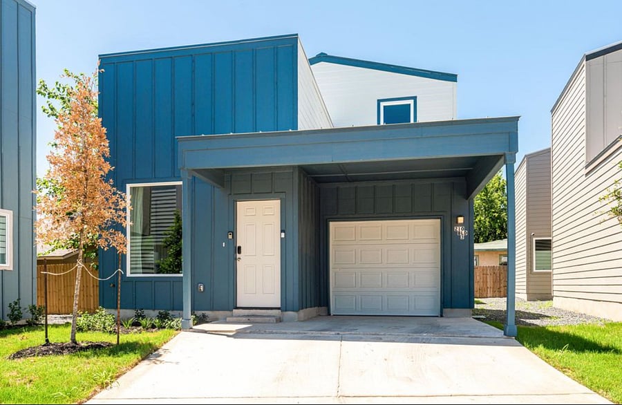 This home was built in 2021. Features 1-car garage with driveway (is a rentable space and available on 1st come 1st serve basis/ rent: $45/mo)