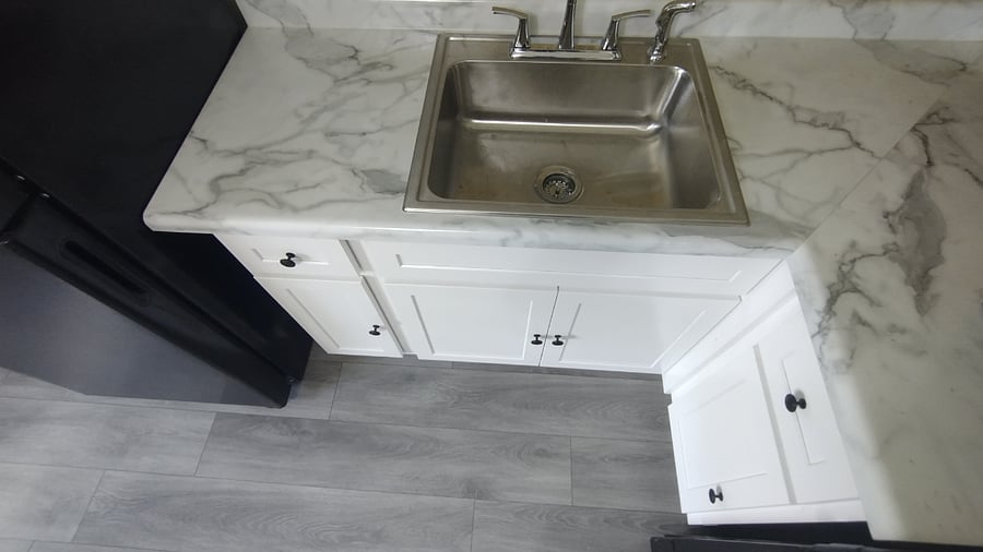New countertops and new sink