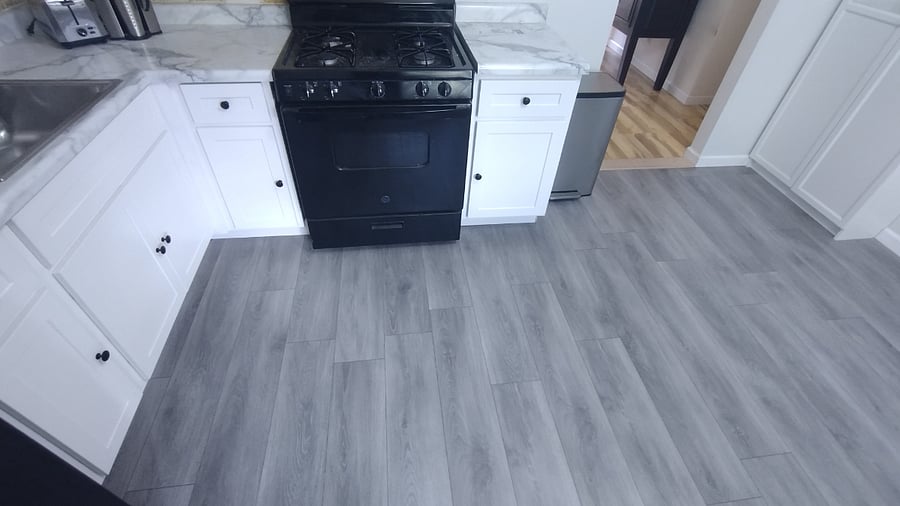 New kitchen cabinets. Gas oven