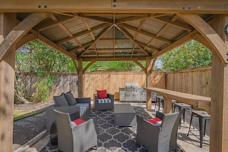 Shaded gazebo