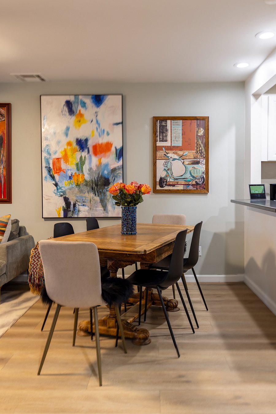 Dining area in great room
