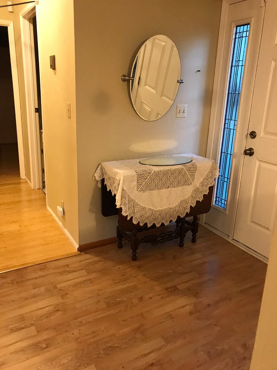 front entry way, just inside the front door.  