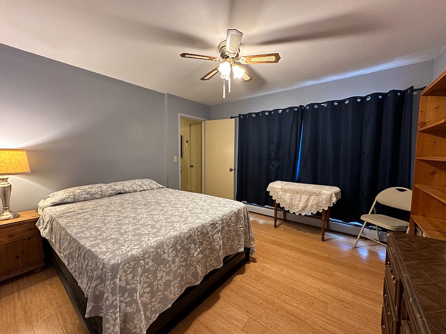 master bedroom ~ your 1st room ~ blackout drapes