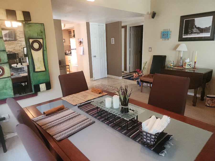 Entryway and Dining area