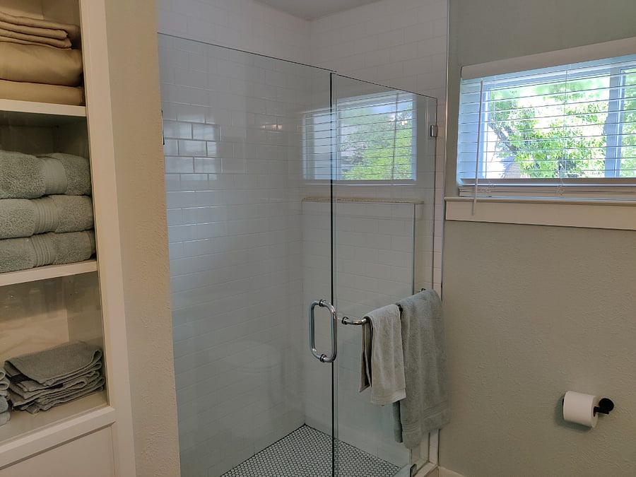Extra large shower