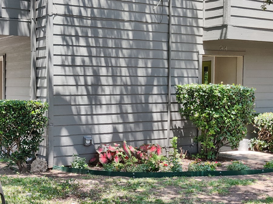 Outside the front of the townhome