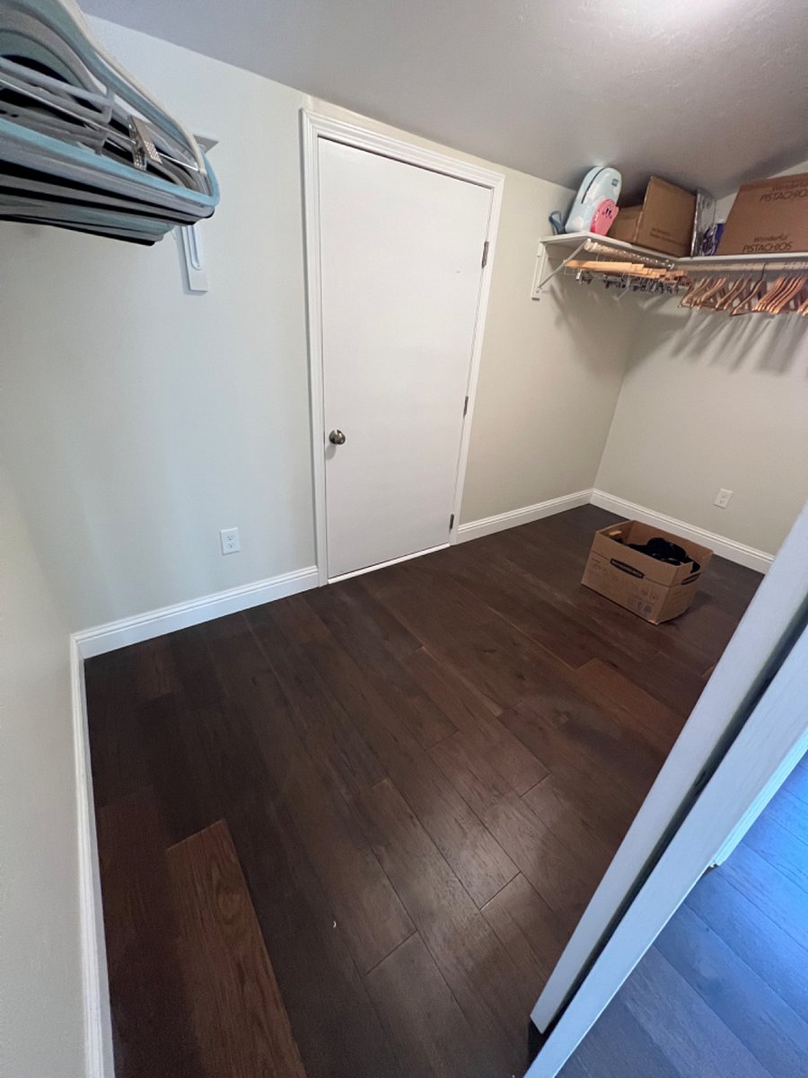 Master bedroom walk-in closet
