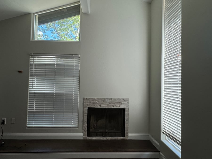 Living room fire place