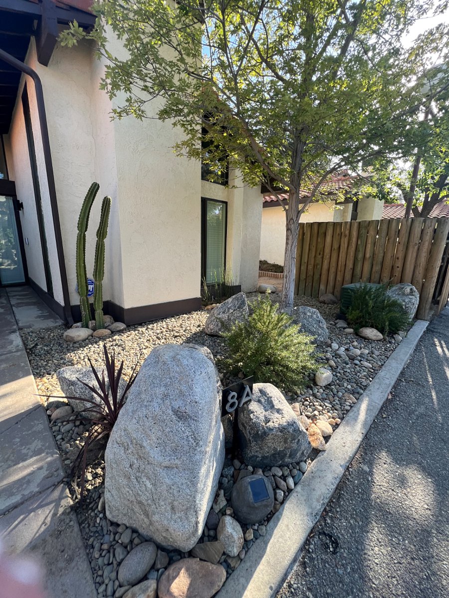 Front exterior landscaping