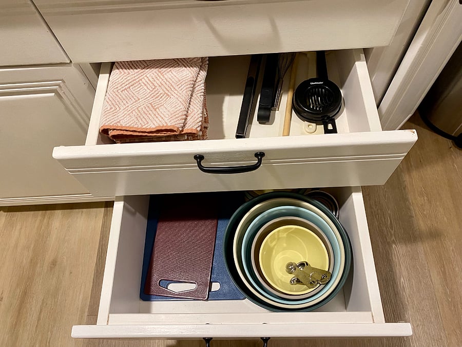 Fully stocked kitchen
