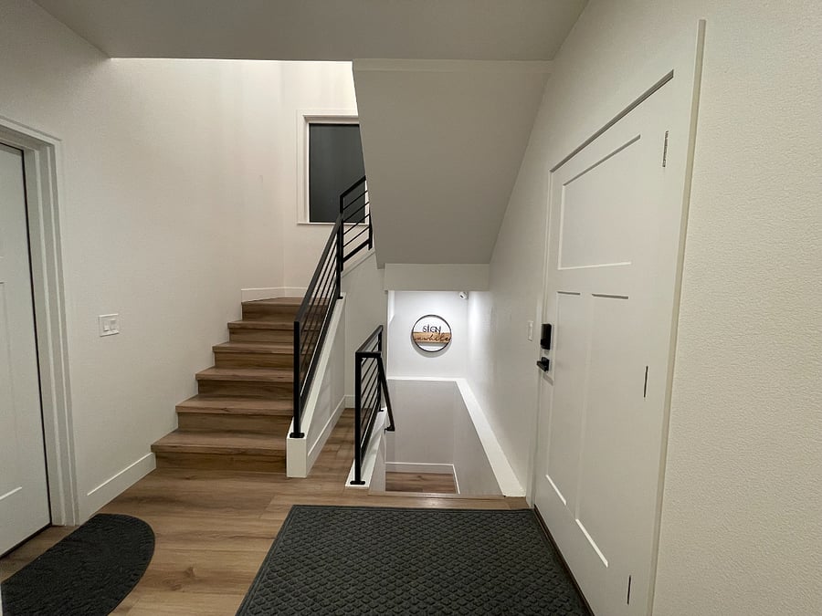 Entry foyer leading down to your private unit.