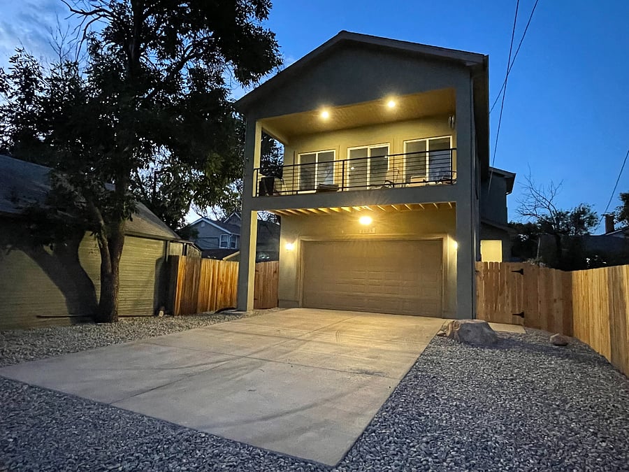 Heavily lit dedicated parking and gated access.