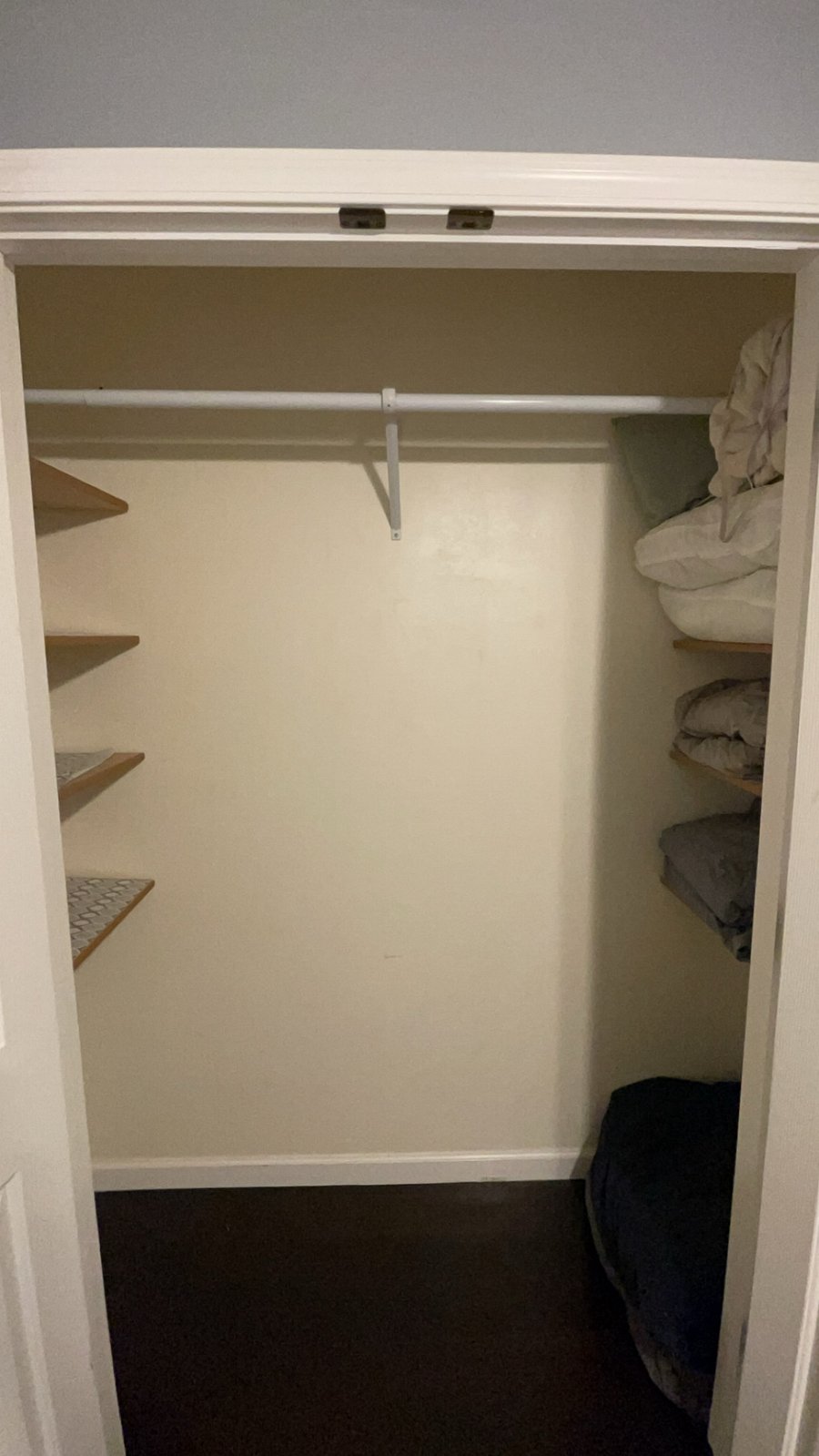 1st secondary bedroom Closet (extra pillows and blankets/sheets) 