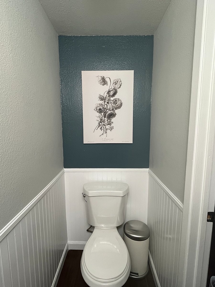 Another angle of downstairs half bathroom.